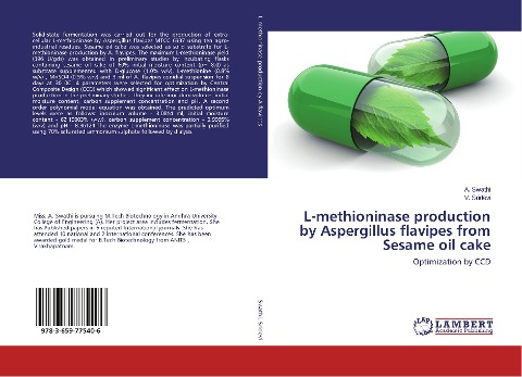 L-methioninase production by Aspergillus flavipes from Sesame oil cake: Optimization by CCD