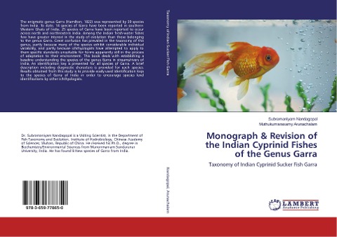 Monograph & Revision of the Indian Cyprinid Fishes of the Genus Garra: Taxonomy of Indian Cyprinid Sucker Fish Garra
