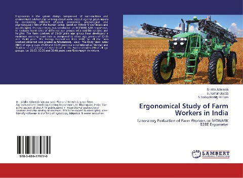 Ergonomical Study of Farm Workers in India: Laboratory Evaluation of Farm Workers on MONARK 828E Ergometer