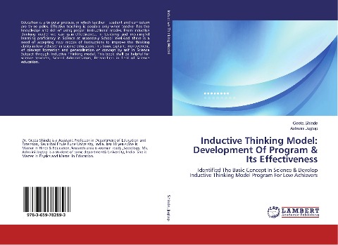 Inductive Thinking Model: Development Of Program & Its Effectiveness: Identified The Basic Concept In Science & Develop Inductive Thinking Model Program For Low Achievers