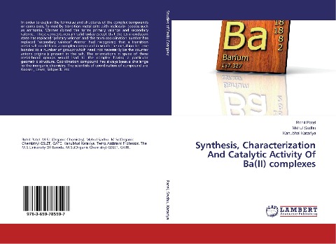 Synthesis, Characterization And Catalytic Activity Of Ba(II) complexes
