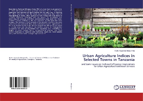 Urban Agriculture Indices in Selected Towns in Tanzania: and Some Issues on Technical Efficiency: Implications for Urban Agricultural Extension Services