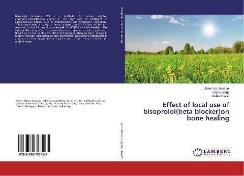 Effect of local use of bisoprolol(beta blocker)on bone healing