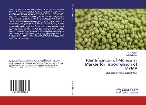 Identification of Molecular Marker for Introgression of MYMV: Mungbean yellow mosaic virus