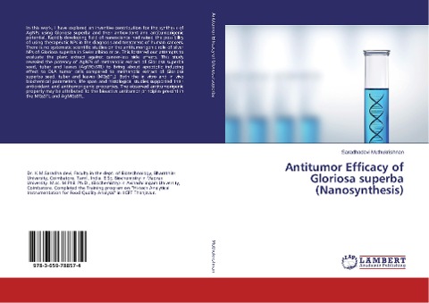 Antitumor Efficacy of Gloriosa superba (Nanosynthesis)