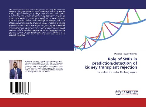 Role of SNPs in prediction/detection of kidney transplant rejection: To protect the rest of the body organs