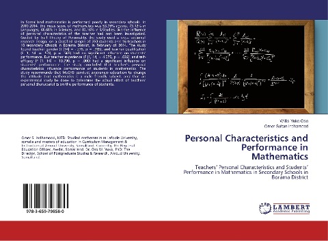 Personal Characteristics and Performance in Mathematics: Teachers Personal Characteristics and Students Performance in Mathematics in Secondary Schools in Borama District