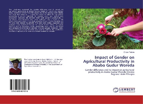 Impact of Gender on Agricultural Productivity in Ababo Gudur Woreda: Gender difference and its impact on agricultural productivity in Ababo Gudur Woreda Oromia Regional state Ethiopia