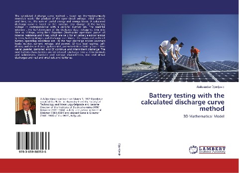 Battery testing with the calculated discharge curve method: 3D Mathematical Model