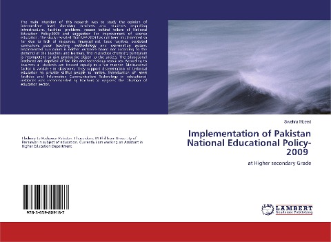 Implementation of Pakistan National Educational Policy-2009: at Higher secondary Grade
