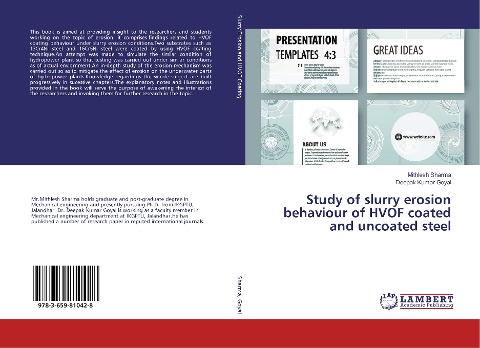 Study of slurry erosion behaviour of HVOF coated and uncoated steel