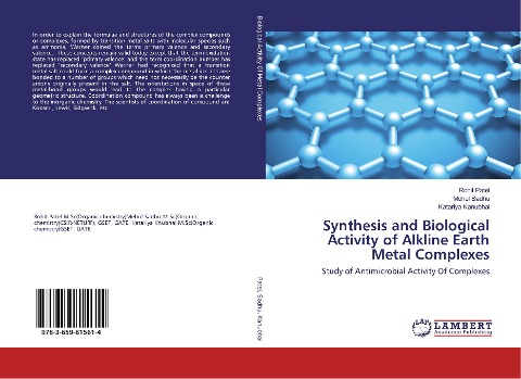 Synthesis and Biological Activity of Alkline Earth Metal Complexes: Study of Antimicrobial Activity Of Complexes
