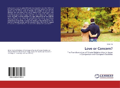 Love or Concern?: The Transformation of Private Relationships in Japan in Comparison with European Societies