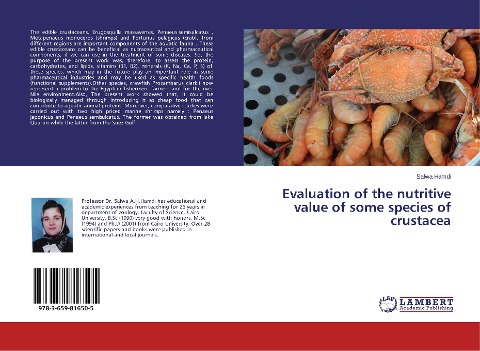 Evaluation of the nutritive value of some species of crustacea