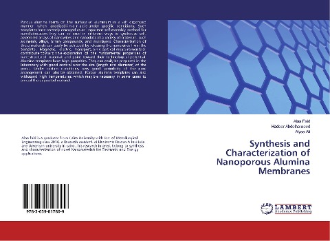 Synthesis and Characterization of Nanoporous Alumina Membranes