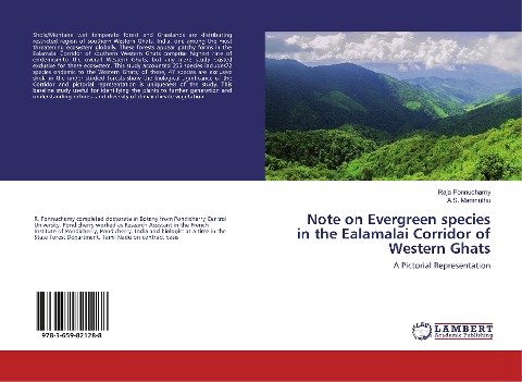 Note on Evergreen species in the Ealamalai Corridor of Western Ghats: A Pictorial Representation