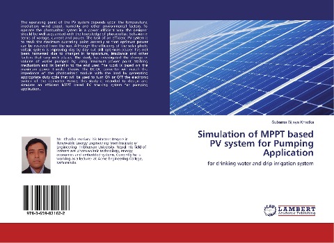 Simulation of MPPT based PV system for Pumping Application: for drinking water and drip irrigation system