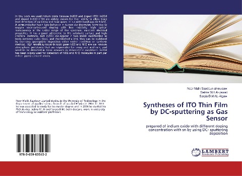Syntheses of ITO Thin Film by DC-sputtering as Gas Sensor: prepared of indium oxide with different doping concentration with sn by using DC- sputtering deposition