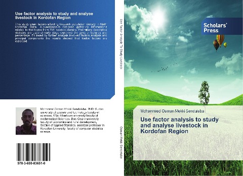 Use factor analysis to study and analyse livestock in Kordofan Region