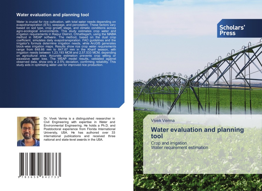 Water evaluation and planning tool: Crop and irrigationWater requirement estimation