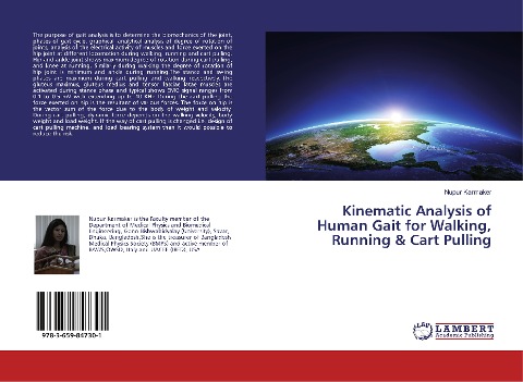 Kinematic Analysis of Human Gait for Walking, Running & Cart Pulling