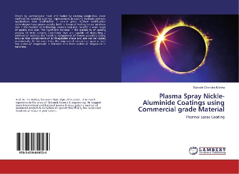 Plasma Spray Nickle-Aluminide Coatings using Commercial grade Material: Thermal Spray Coating