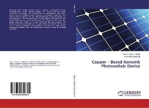 Copper - Based Nanoink Photovoltaic Device