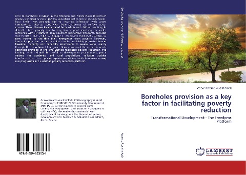 Boreholes provision as a key factor in facilitating poverty reduction: Transformational Development - The Freedoms Platform