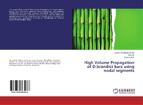 High Volume Propagation of D.brandisii kurz using nodal segments
