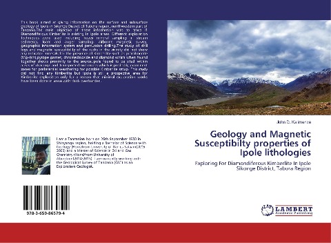 Geology and Magnetic Susceptibilty properties of Ipole lithologies: Exploring For Diamondiferous Kimberlite In Ipole Sikonge District, Tabora Region