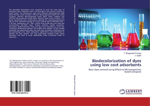 Biodecolorization of dyes using low cost adsorbents: Basic dyes removal using Effective Microorganisms based composts