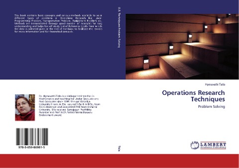 Operations Research Techniques: Problem Solving
