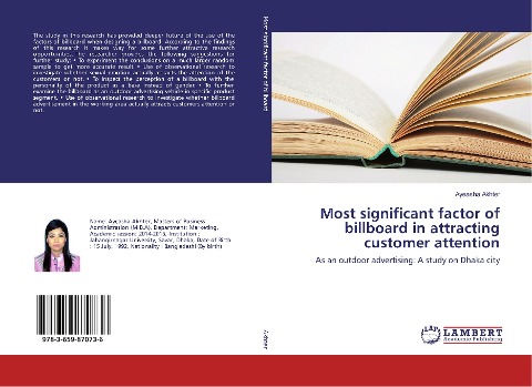 Most significant factor of billboard in attracting customer attention: As an outdoor advertising: A study on Dhaka city