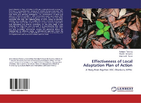 Effectiveness of Local Adaptation Plan of Action: A Study From RajaRani VDC, Dhankuta, NEPAL