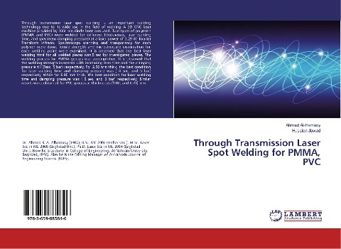 Through Transmission Laser Spot Welding for PMMA, PVC