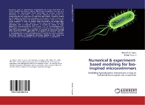 Numerical & experiment-based modeling for bio-inspired microswimmers: Modeling hydrodynamic interactions acting on individual bio-inspired microswimmer
