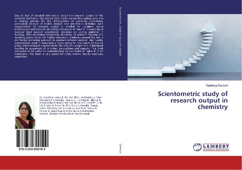 Scientometric study of research output in chemistry