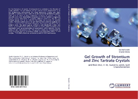 Gel Growth of Strontium and Zinc Tartrate Crystals: and their XRD, FT-IR, TGA/DTA, EDAX, SEM Characterization
