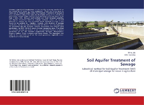 Soil Aquifer Treatment of Sewage: Laboritical method for Soil Aquifer Treatment (SAT) of municipal sewage for reuse in agriculture
