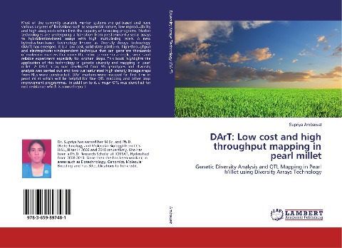 DArT: Low cost and high throughput mapping in pearl millet: Genetic Diversity Analysis and QTL Mapping in Pearl Millet using Diversity Arrays Technology