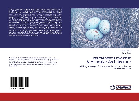 Permanent Low-cost Vernacular Architecture: Building Strategies for Sustainable Future Evolved in Santiniketan, India
