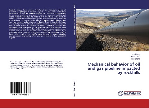 Mechanical behavior of oil and gas pipeline impacted by rockfalls