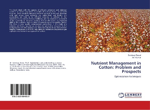 Nutrient Management in Cotton: Problem and Prospects: Optimization techniques
