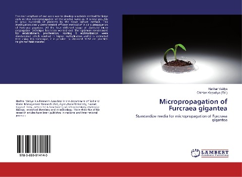 Micropropagation of Furcraea gigantea: Standardize media for micropropagation of Furcraea gigantea
