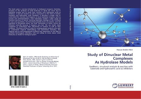 Study of Dinuclear Metal Complexes As Hydrolase Models: Synthesis, structural analysis & reaction with substrate and hydroxamic acid as inhibitors