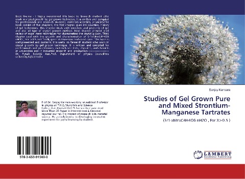 Studies of Gel Grown Pure and Mixed Strontium-Manganese Tartrates: (Sr1-xMnxC4H4O6 nH2O , For X>0.5 )