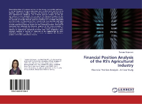 Financial Position Analysis of the RSs Agricultural Industry: Financial Position Analysis - A Case Study