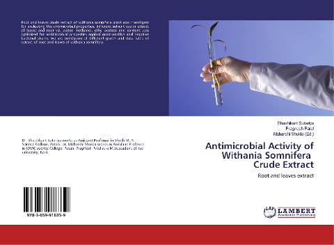 Antimicrobial Activity of Withania Somnifera Crude Extract: Root and leaves extract