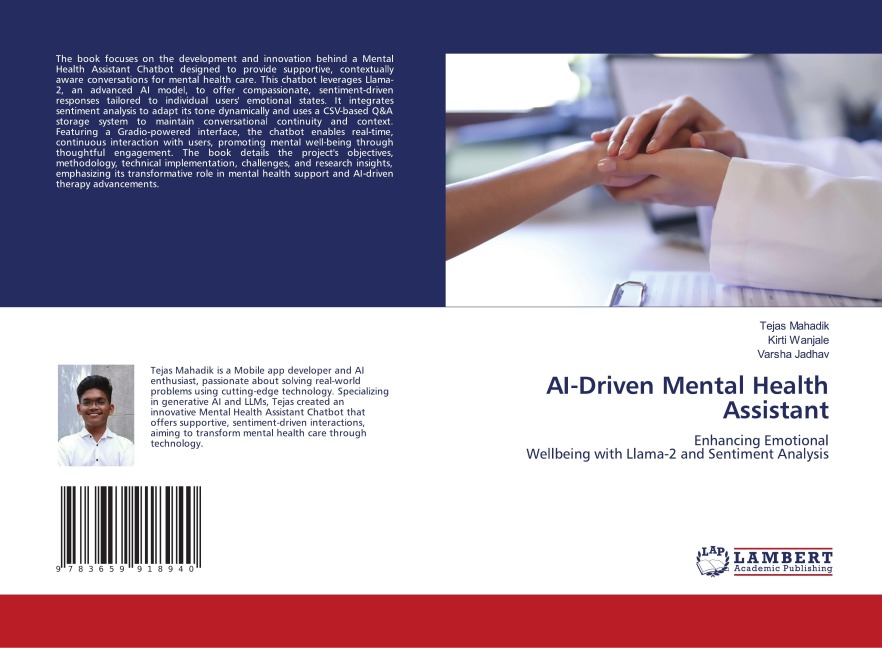 AI-Driven Mental Health Assistant: Enhancing Emotional Wellbeing with Llama-2 and Sentiment Analysis