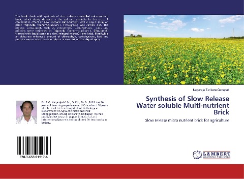 Synthesis of Slow Release Water soluble Multi-nutrient Brick: Slow release micro nutrient brick for agriculture